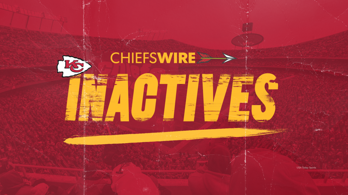 Inactives for Chiefs vs. Raiders, Week 8