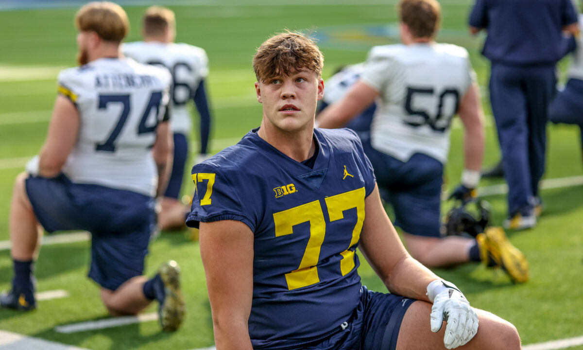 Freshmen OL Blake Frazier and Andrew Sprague may be ahead of schedule