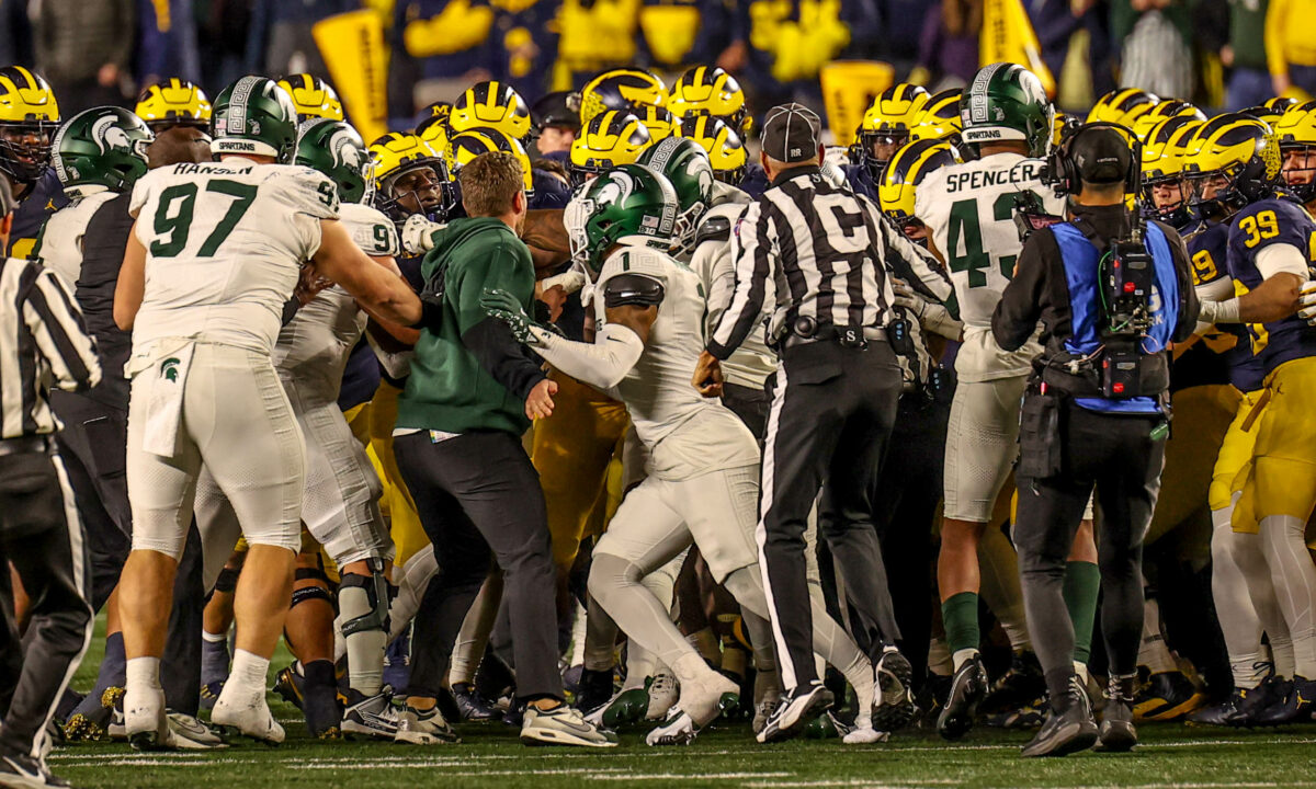 Big Ten issues statement on Michigan football vs MSU skirmish