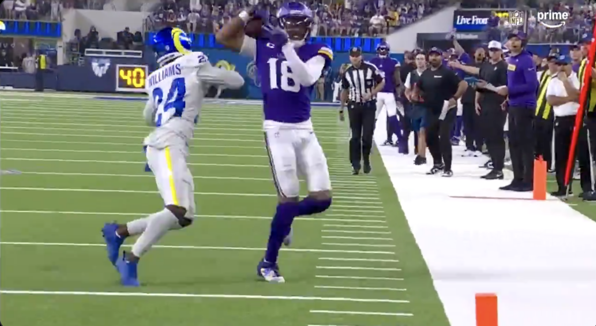 Justin Jefferson’s catch of the year looked even more incredible up close