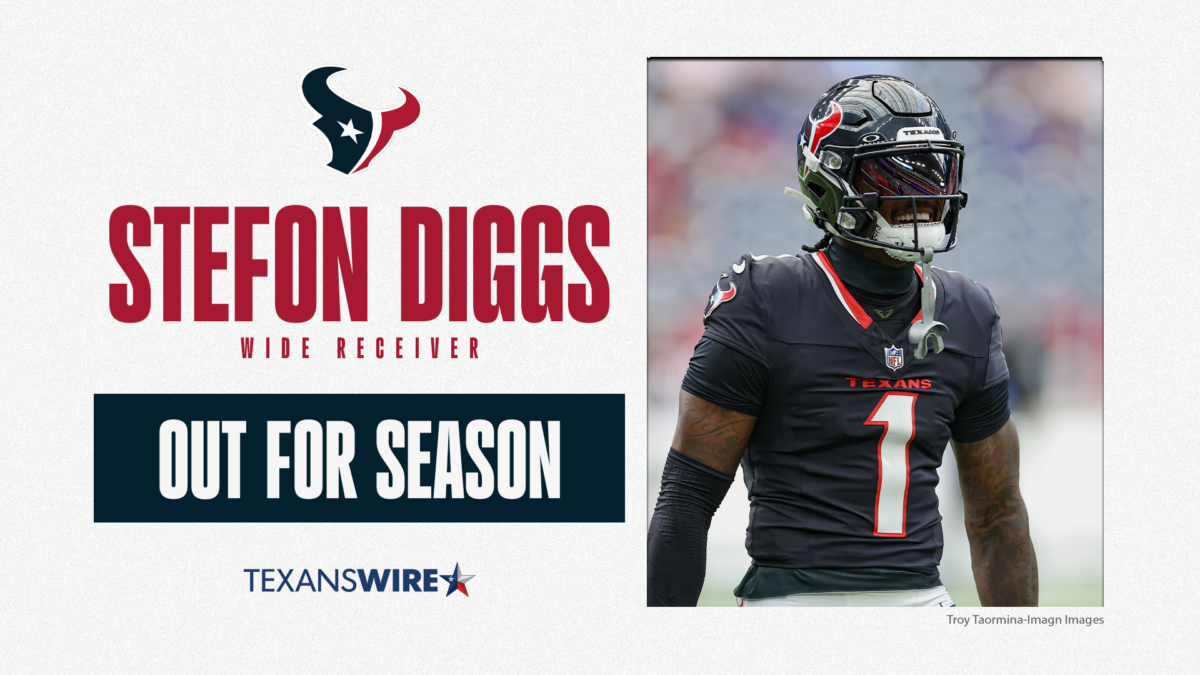 Is Stefon Diggs out for the year? Update on Texans WR