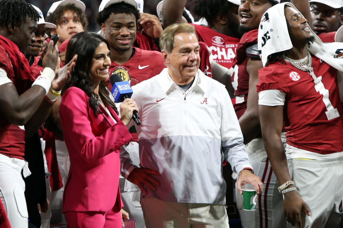 What was Nick Saban’s record at Alabama when coaching on his birthday?