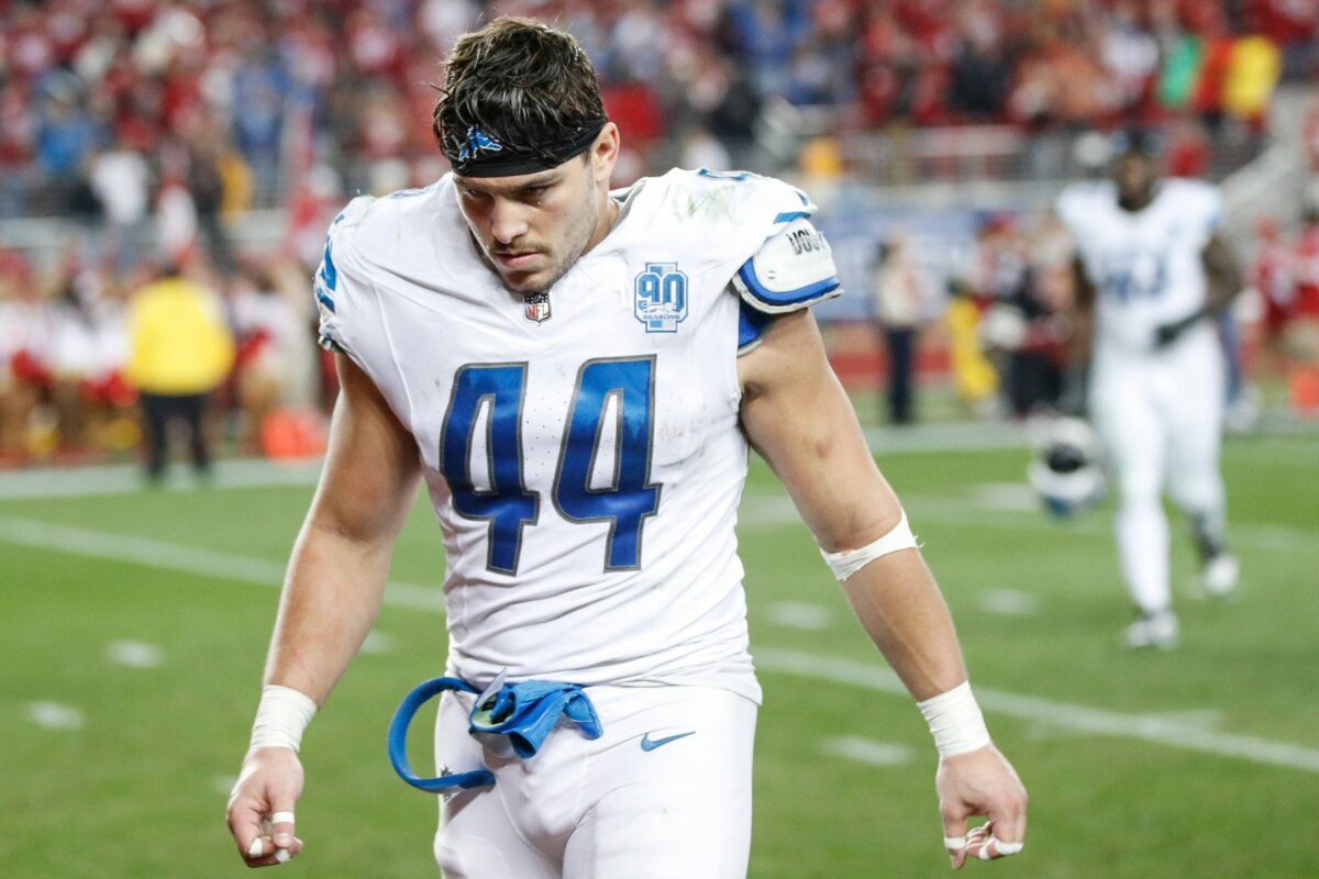 Malcolm Rodriguez injury vs. Titans: Latest on the Lions LB