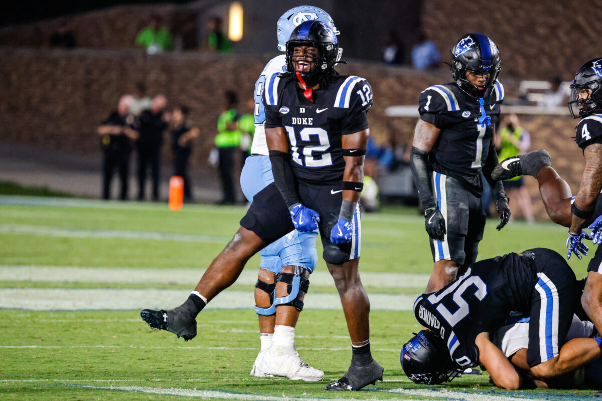 Duke linebacker Tre Freeman named to Pro Football Focus National Team of the Week