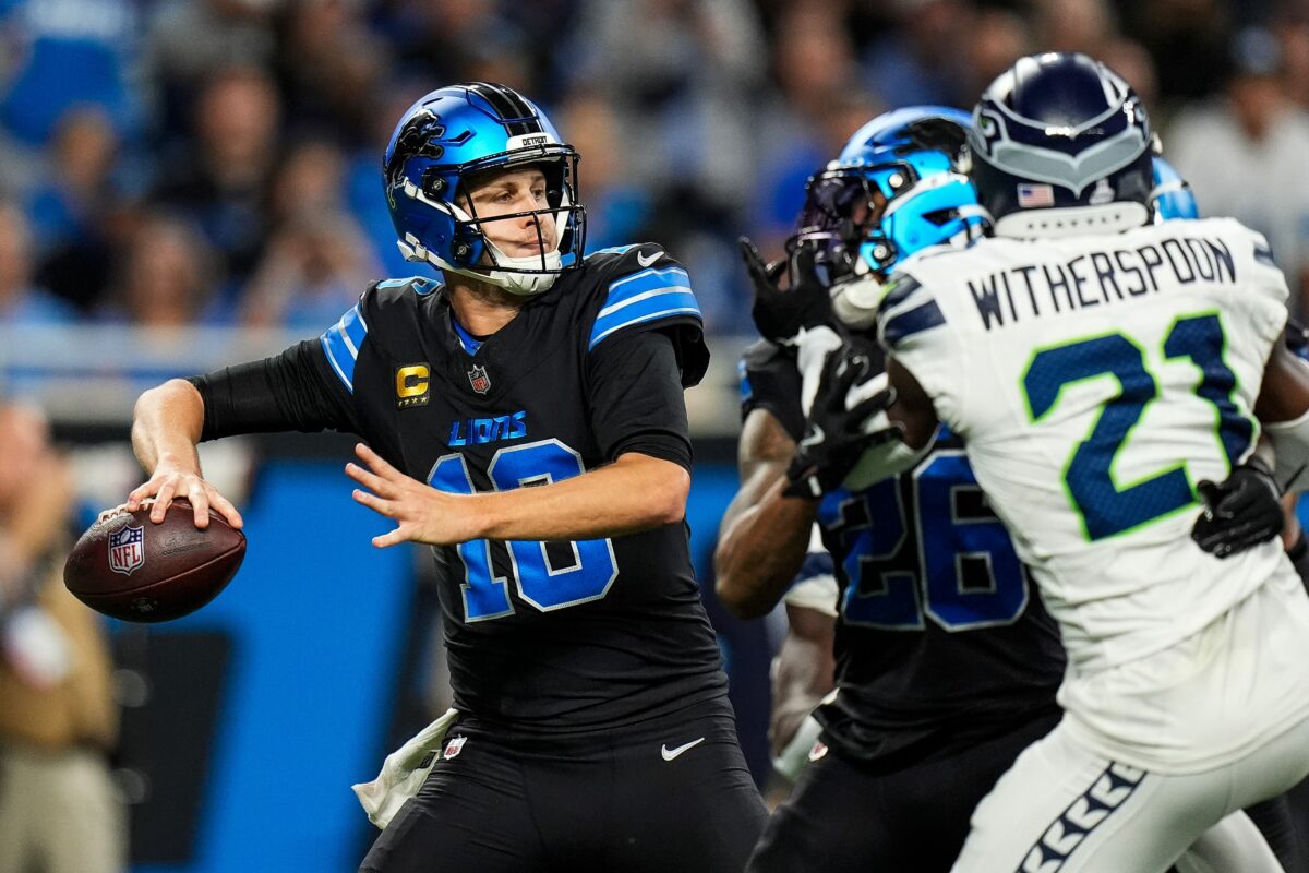 Jared Goff blowing away the NFL QB field in passing under pressure