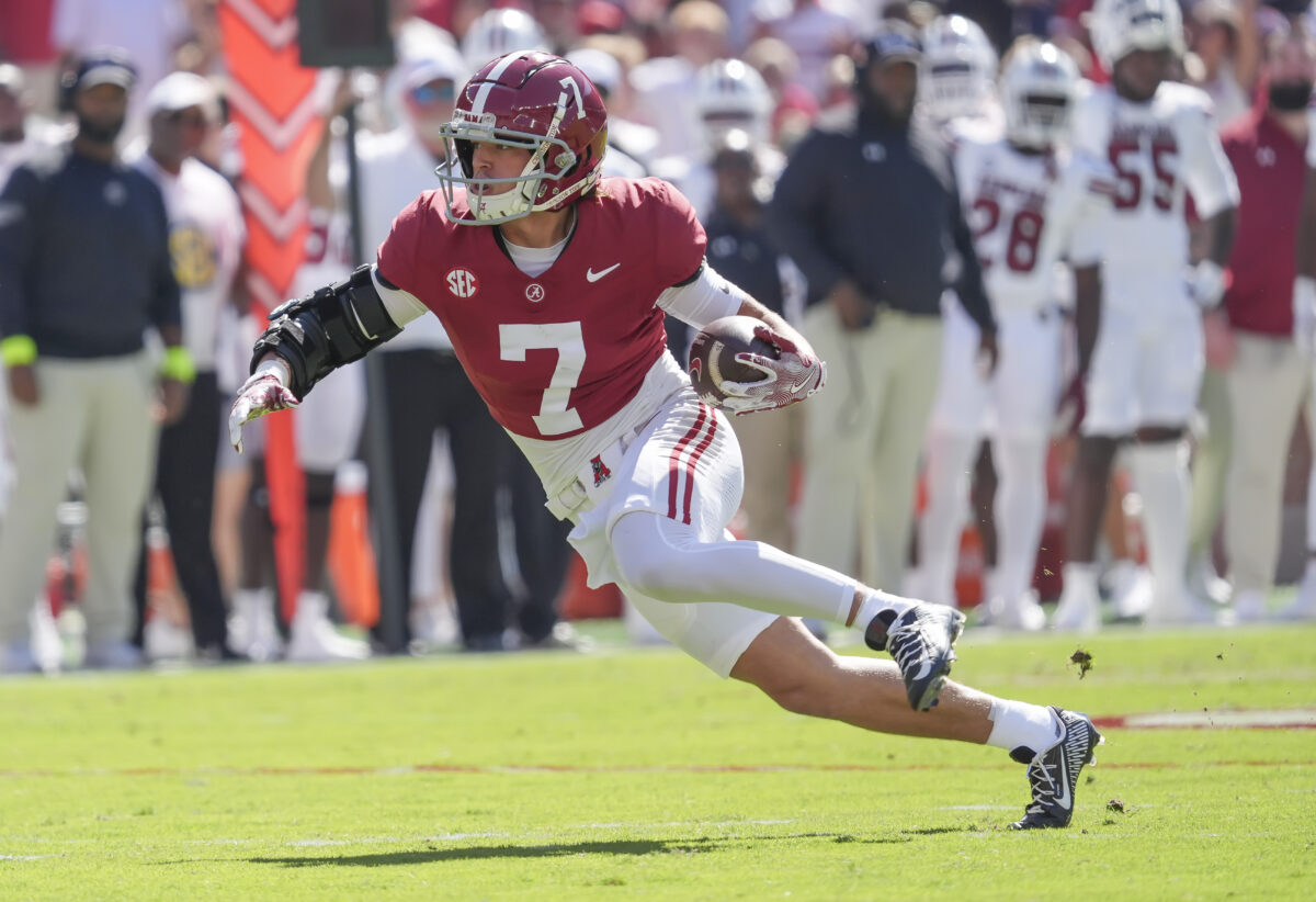 Kalen DeBoer provides update on injured Alabama wide receiver