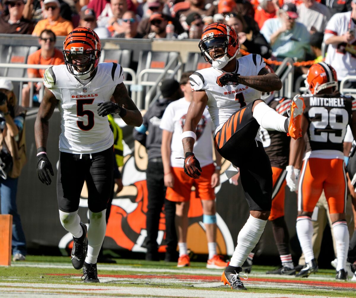 Bengals star WR questionable for game vs. Eagles after suffering a quad injury