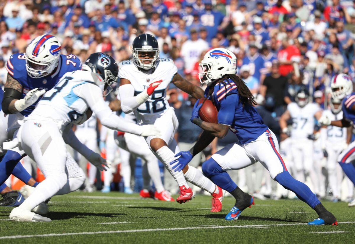 Bills snap counts: Depth chart breakdown vs. Titans