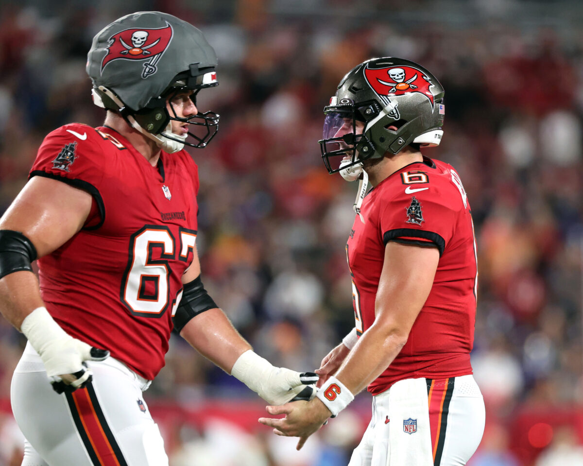 Bucs’ Luke Goedeke shares details of concussion, discusses feeling ‘normal’