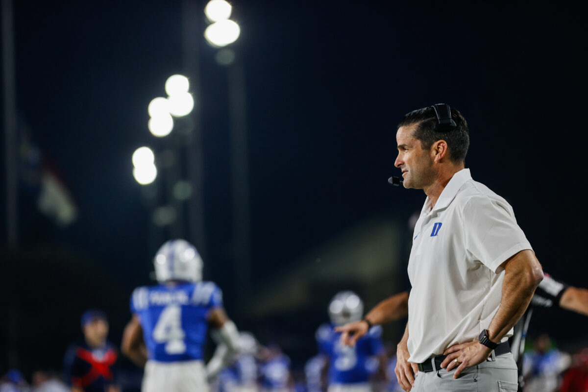 Manny Diaz explains his decision to go for two in overtime against SMU