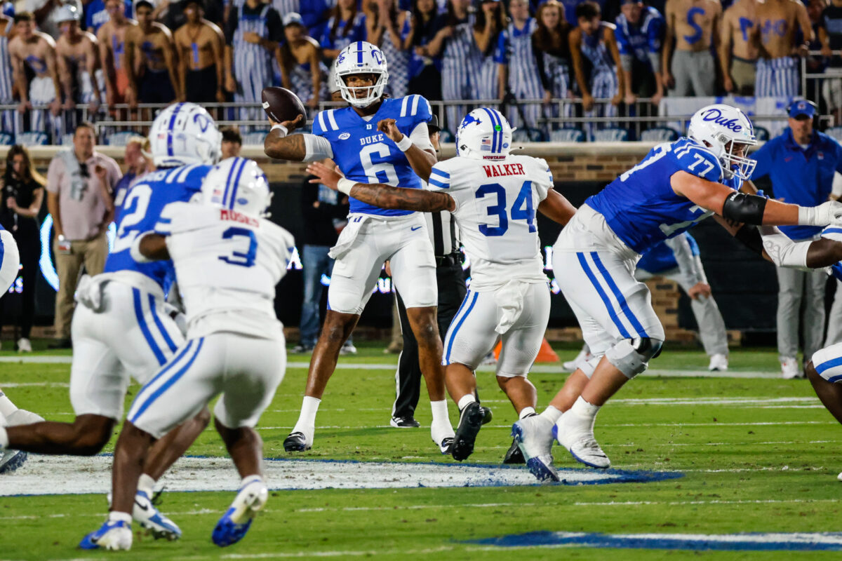 Duke football became the second team to ever do this on Saturday night