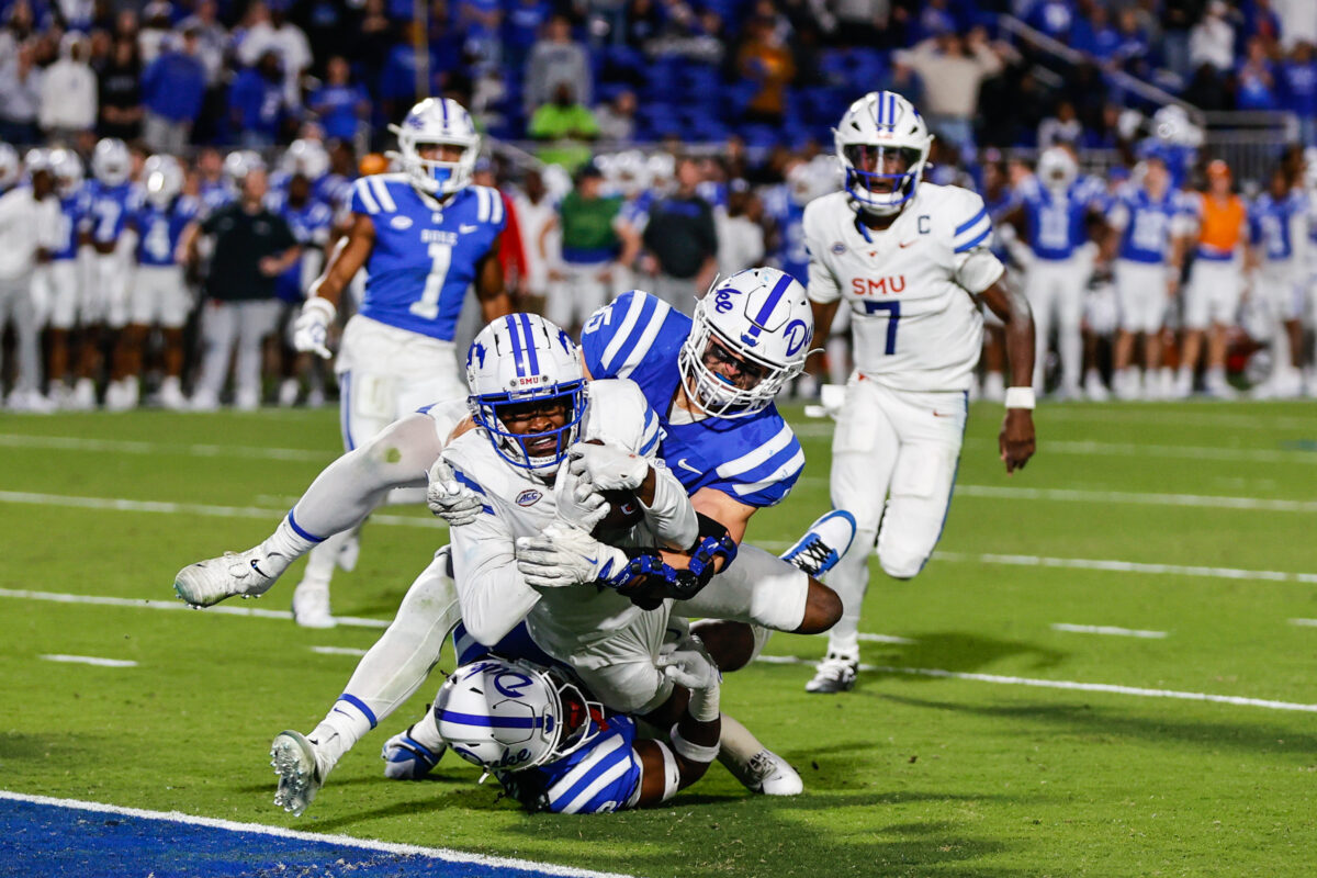 Duke football completely drops from AP Poll after overtime loss to SMU