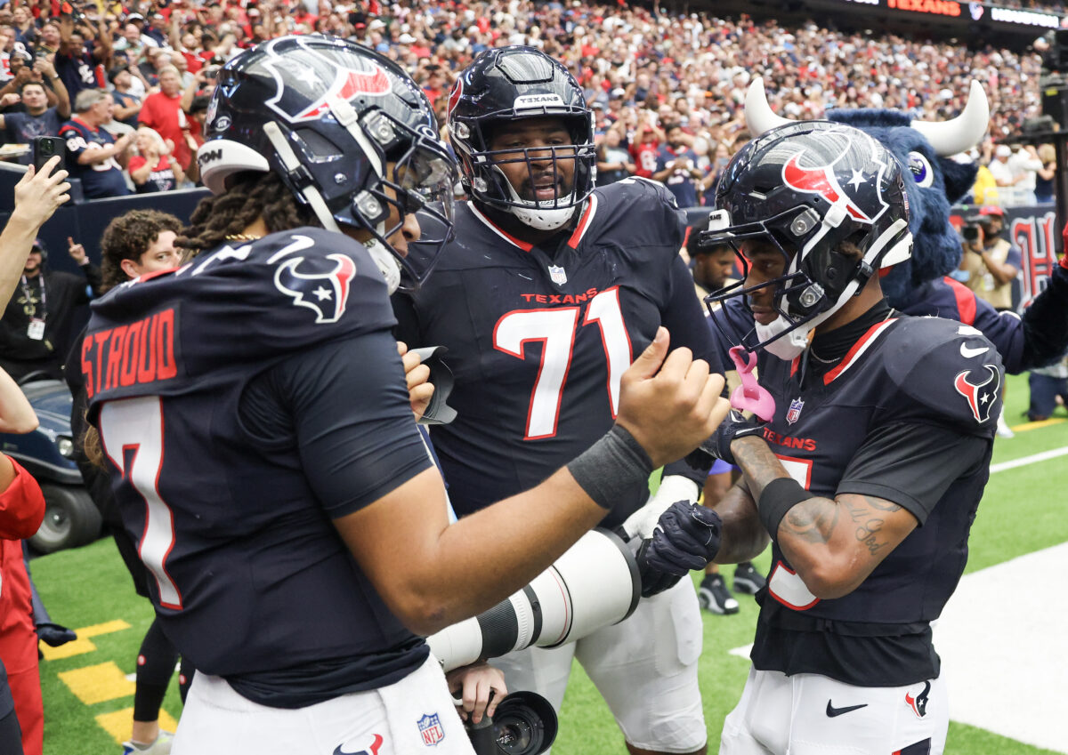 Watch: Texans WR Tank Dell finally scores TD vs. Colts