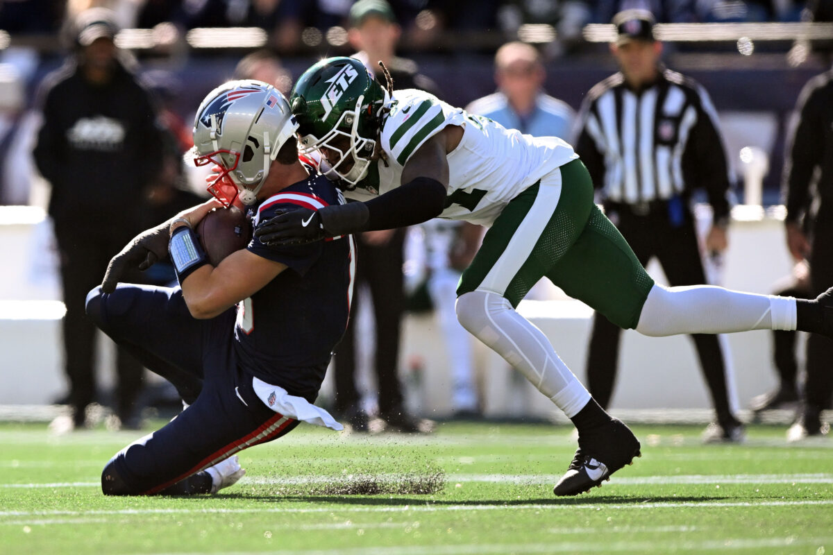 Jets LB not taking blame for Patriots rookie Drake Maye’s head injury