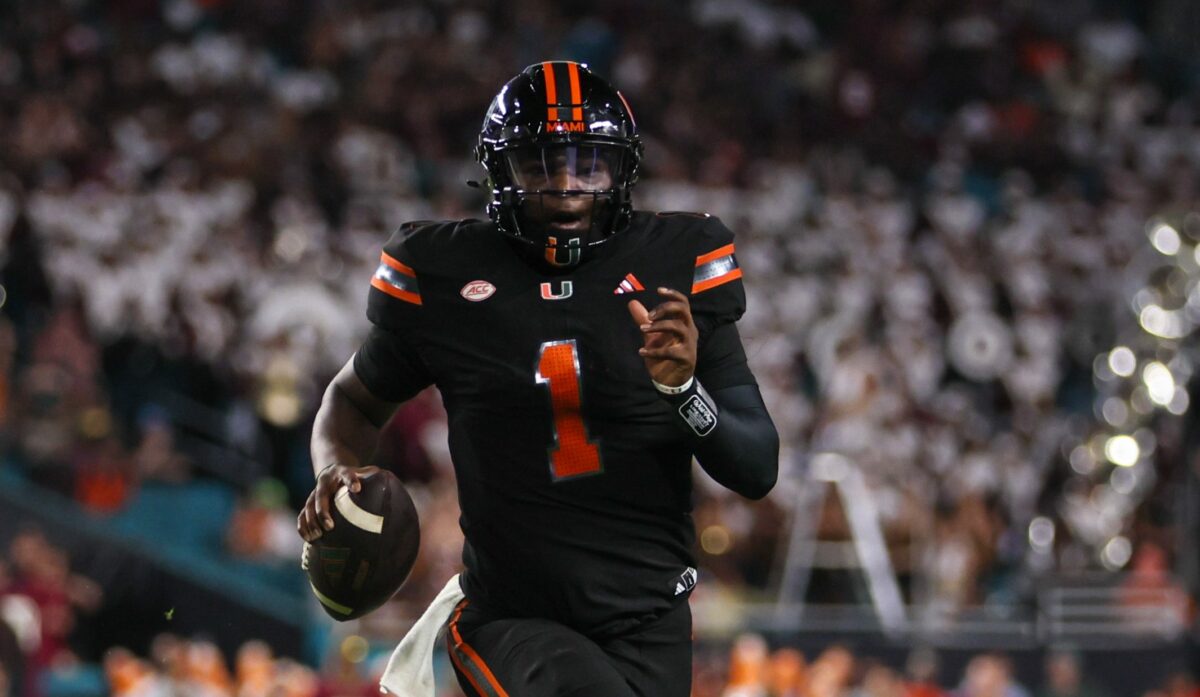 Miami QB Cam Ward padded his Heisman resume with a slick touchdown catch