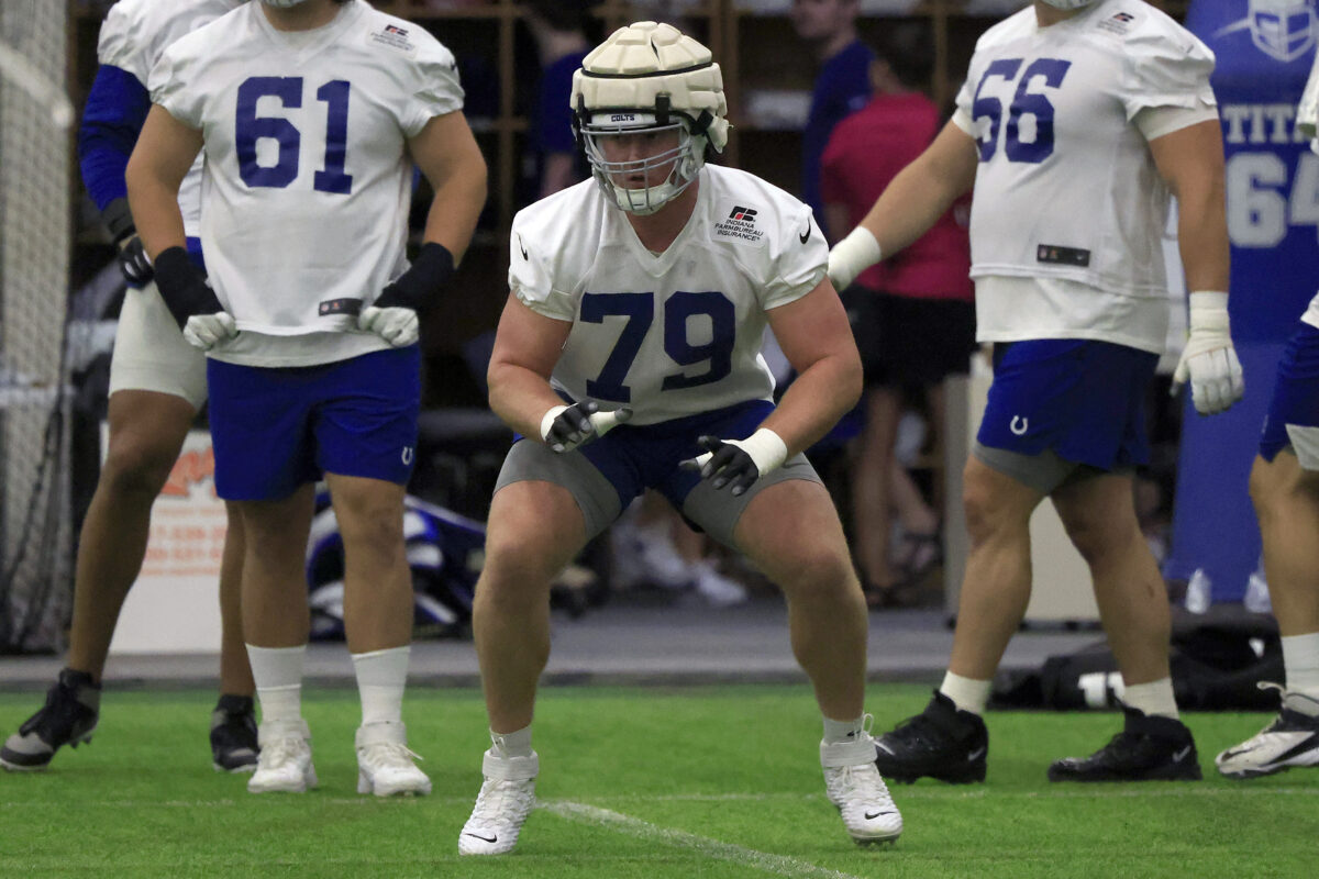 Colts OT Bernhard Raimann estimated as non-participant in first Week 11 practice