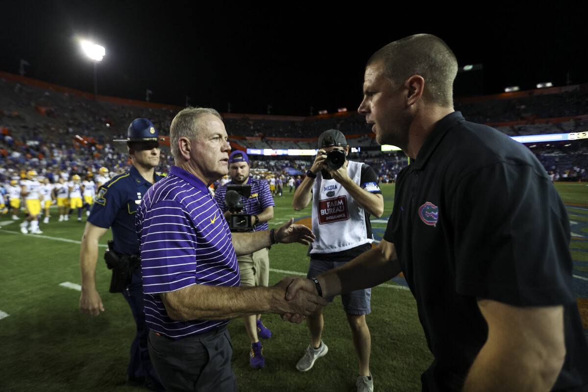 LSU vs. Florida brings attention back to Brian Kelly vs. Billy Napier debate