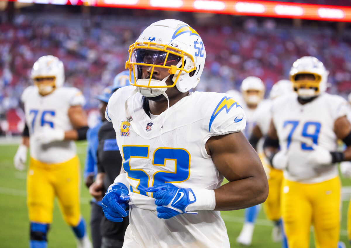 Chargers injury report: Khalil Mack questionable for Week 11 vs. Bengals