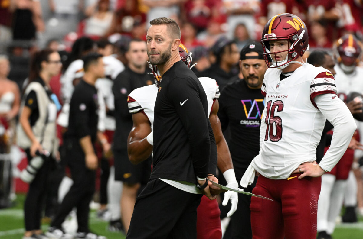 Kliff Kingsbury offers hilariously sarcastic way for Commanders to avoid 2nd-half slump