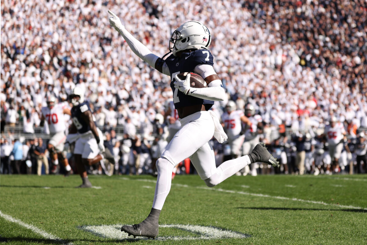 Penn State stuns Ohio State with a pick-six on their first pass