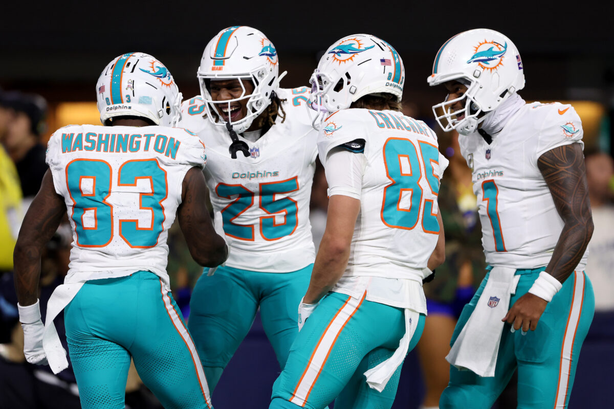 Where the Dolphins landed in power rankings after Week 10 win