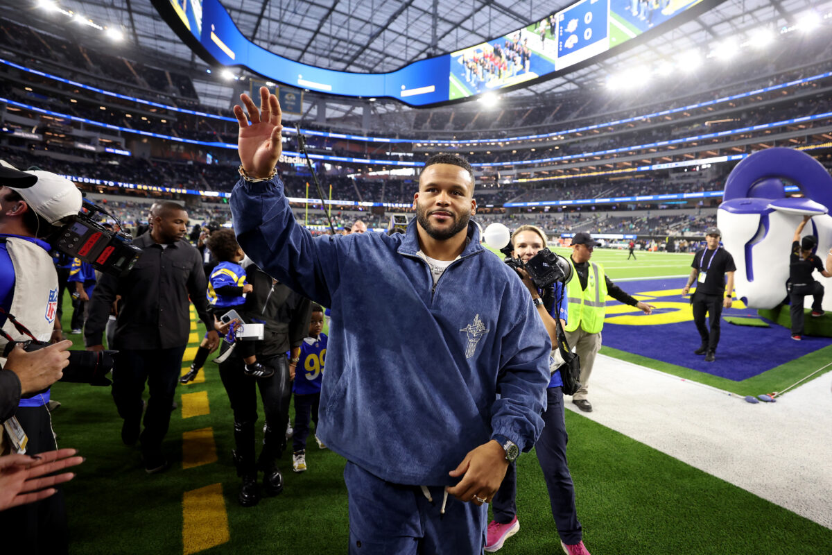 Look: Aaron Donald is back at SoFi Stadium for Rams vs. Dolphins