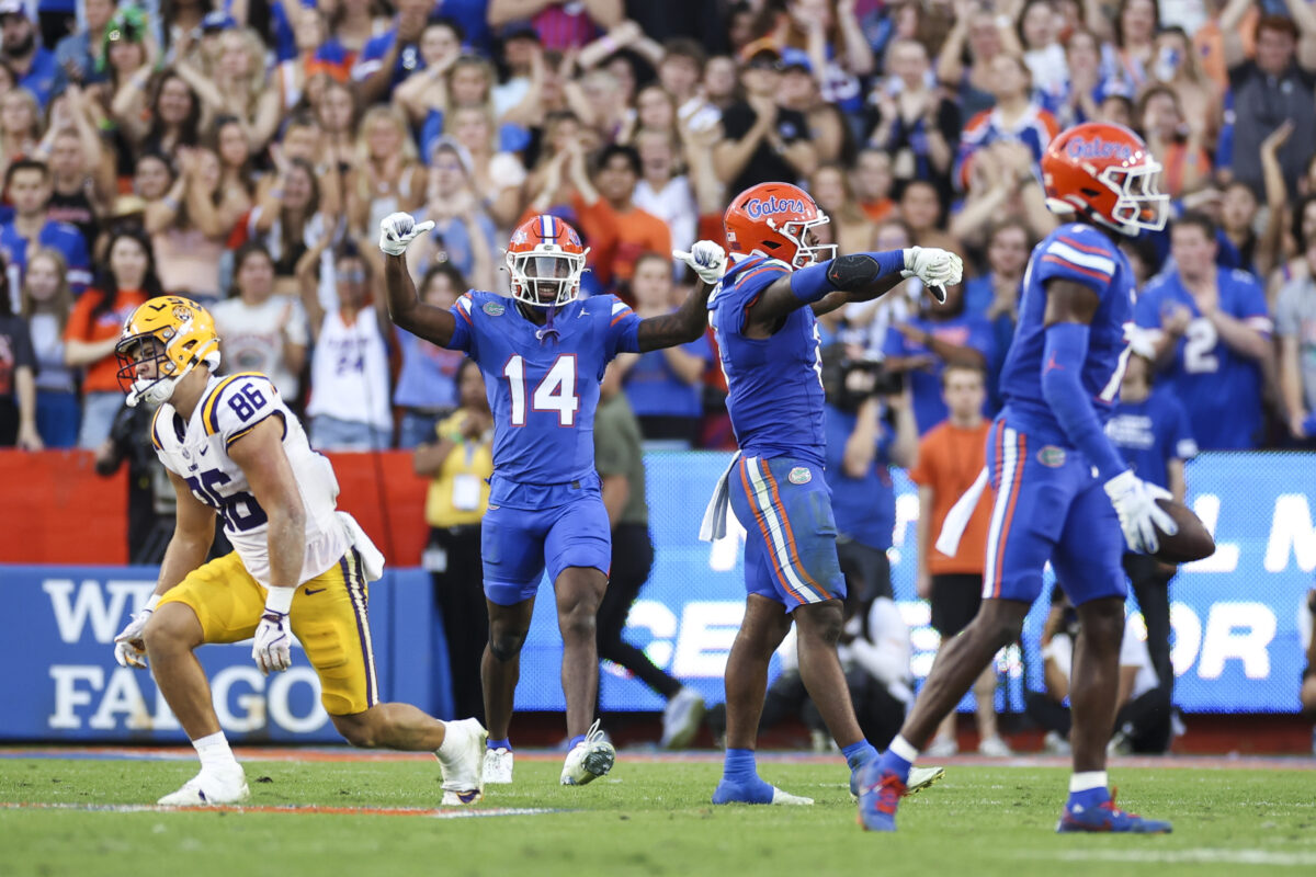 Win over LSU nudges Florida up Football Power Index rankings