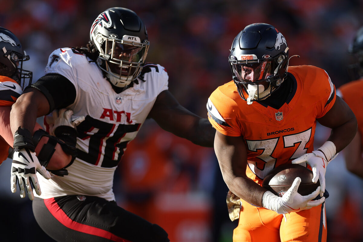 Falcons DL Zach Harrison injured in fourth quarter vs. Broncos