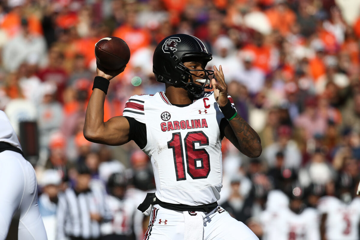 LaNorris Sellers caps monster day with TD run as South Carolina rocks Clemson