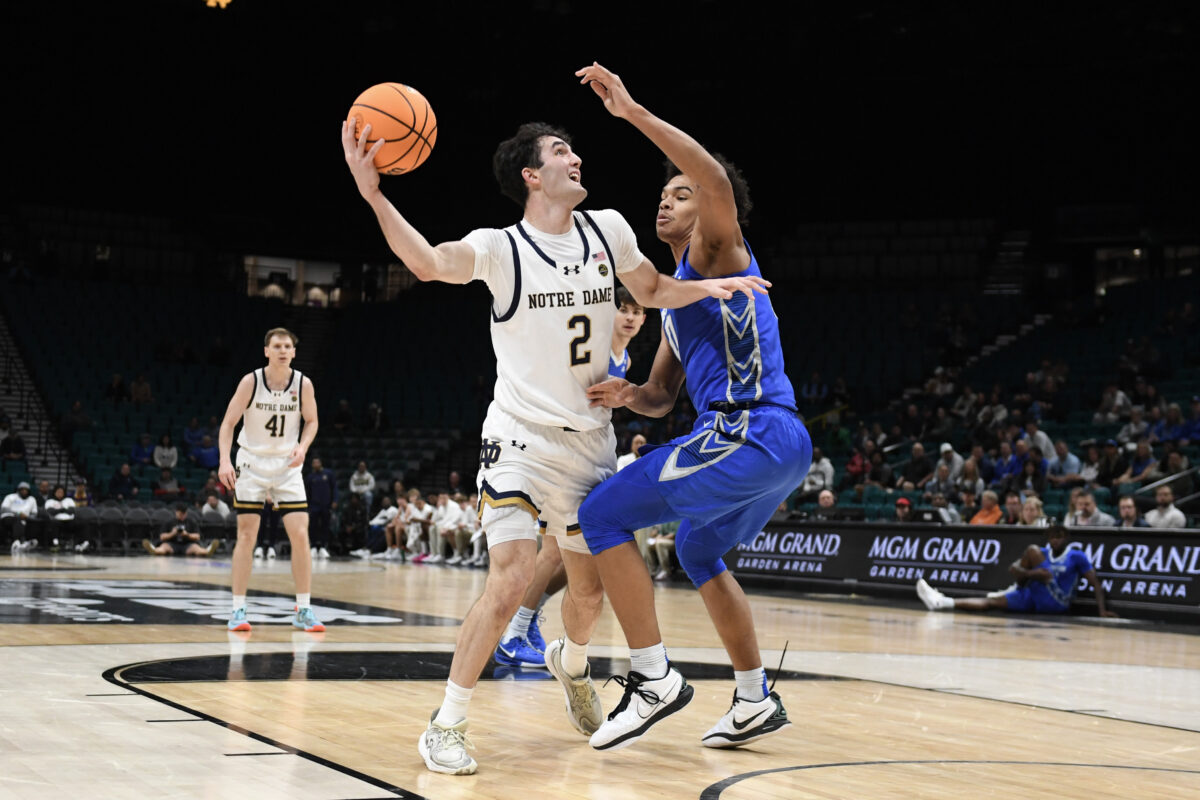 Photos of Notre Dame men’s basketball loss to Creighton in Las Vegas