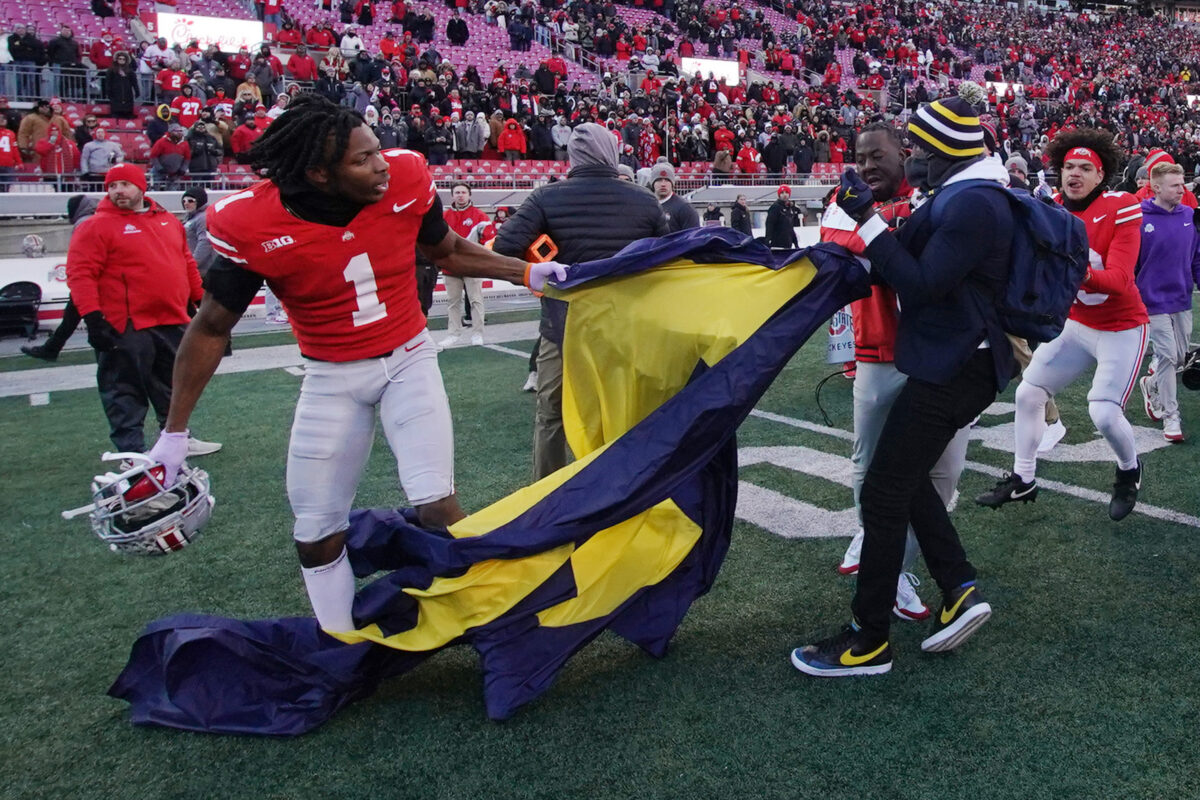 Massive brawl breaks out after Michigan upsets Ohio State