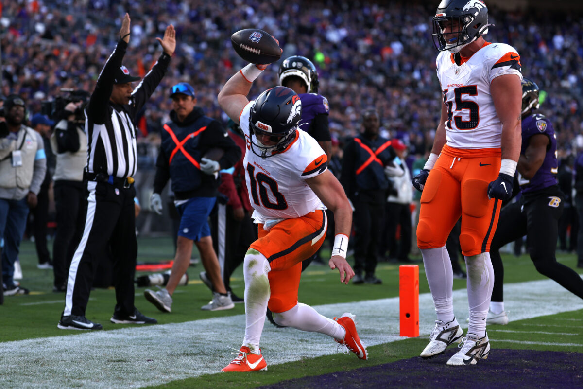 Broncos QB Bo Nix made history with his touchdown catch