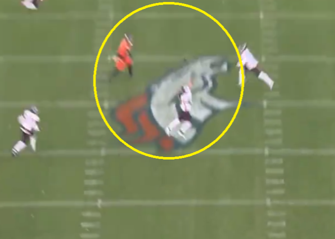 The All-22 angle of Bo Nix’s throw to Devaughn Vele is amazing