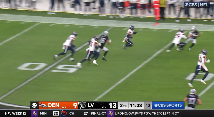 WATCH: Broncos DB Brandon Jones intercepts Gardner Minshew pass