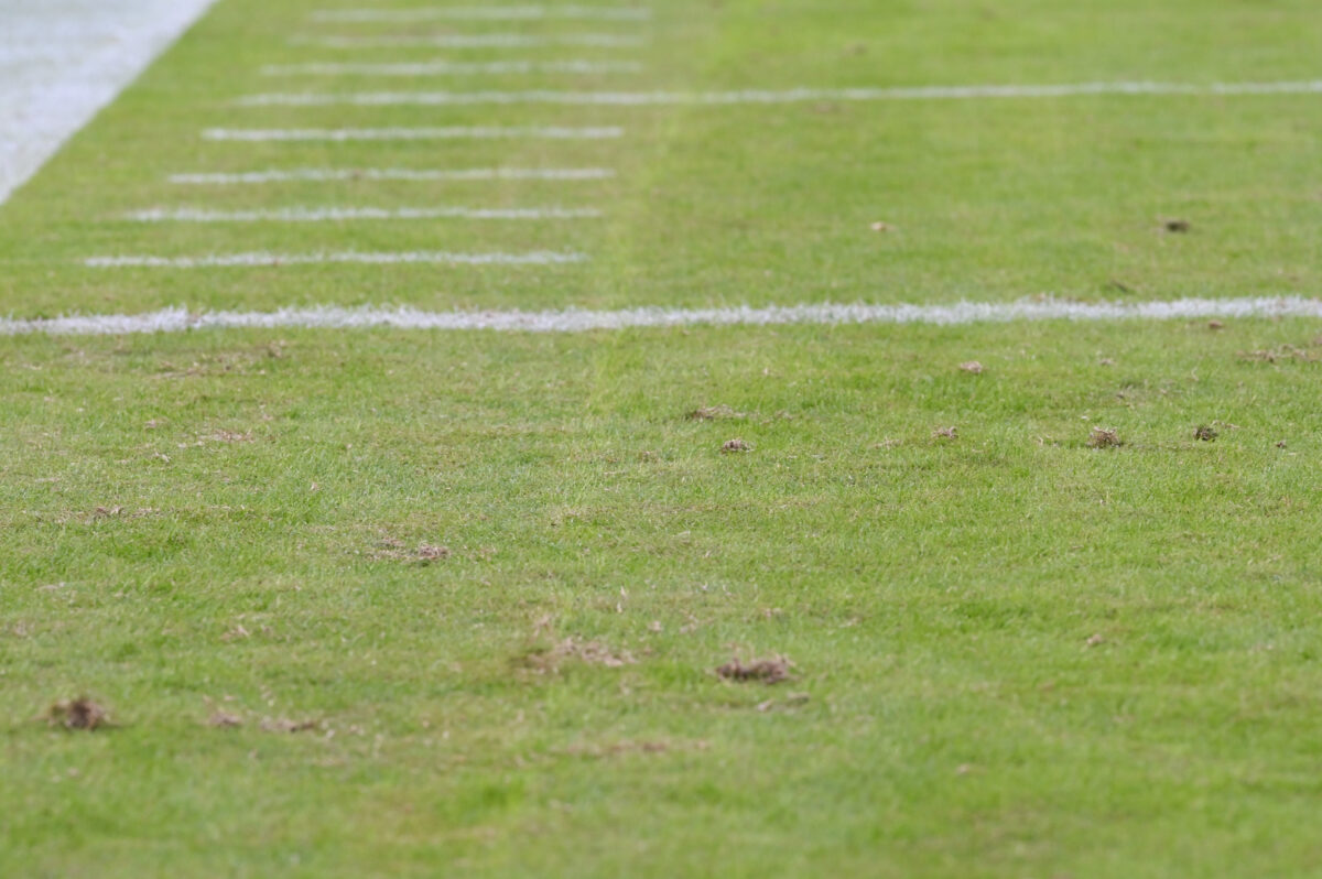 Broncos replace grass field ahead of Falcons game