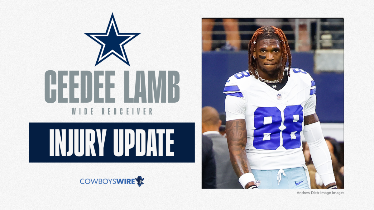 Is CeeDee Lamb playing today? Injury news update for Cowboys wide receiver