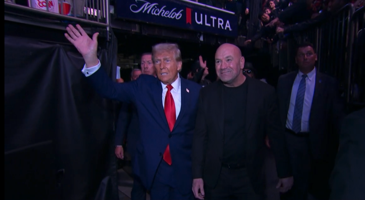 UFC 309 video: President-elect Donald Trump makes entrance in New York