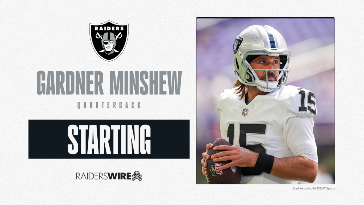 Raiders sticking with Gardner Minshew as starting quarterback