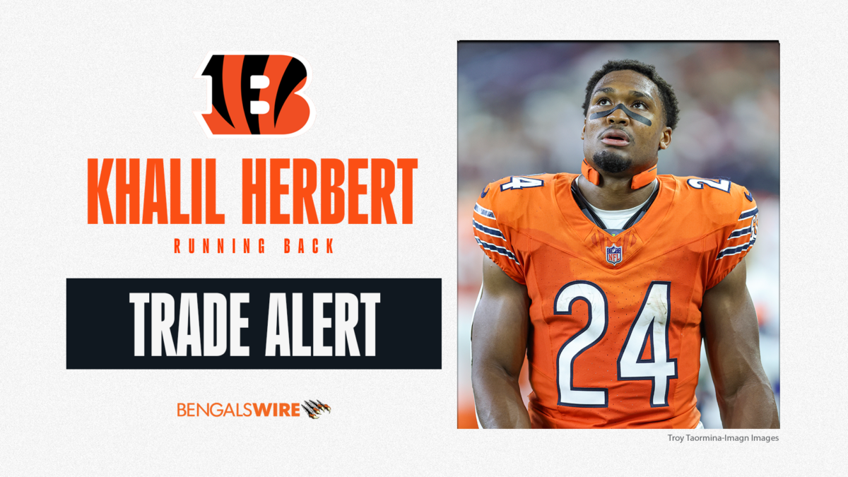 Instant analysis after Bengals trade for Bears RB Khalil Herbert