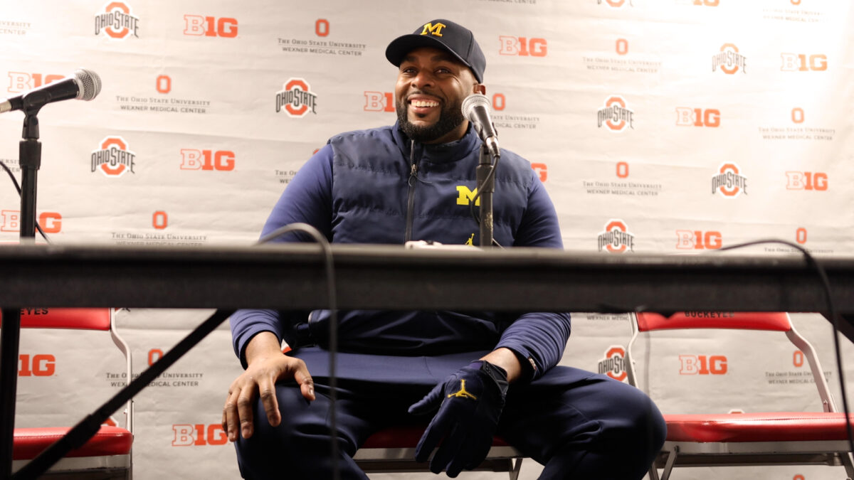 WATCH: Sherrone Moore postgame press conference after Michigan football beat Ohio State