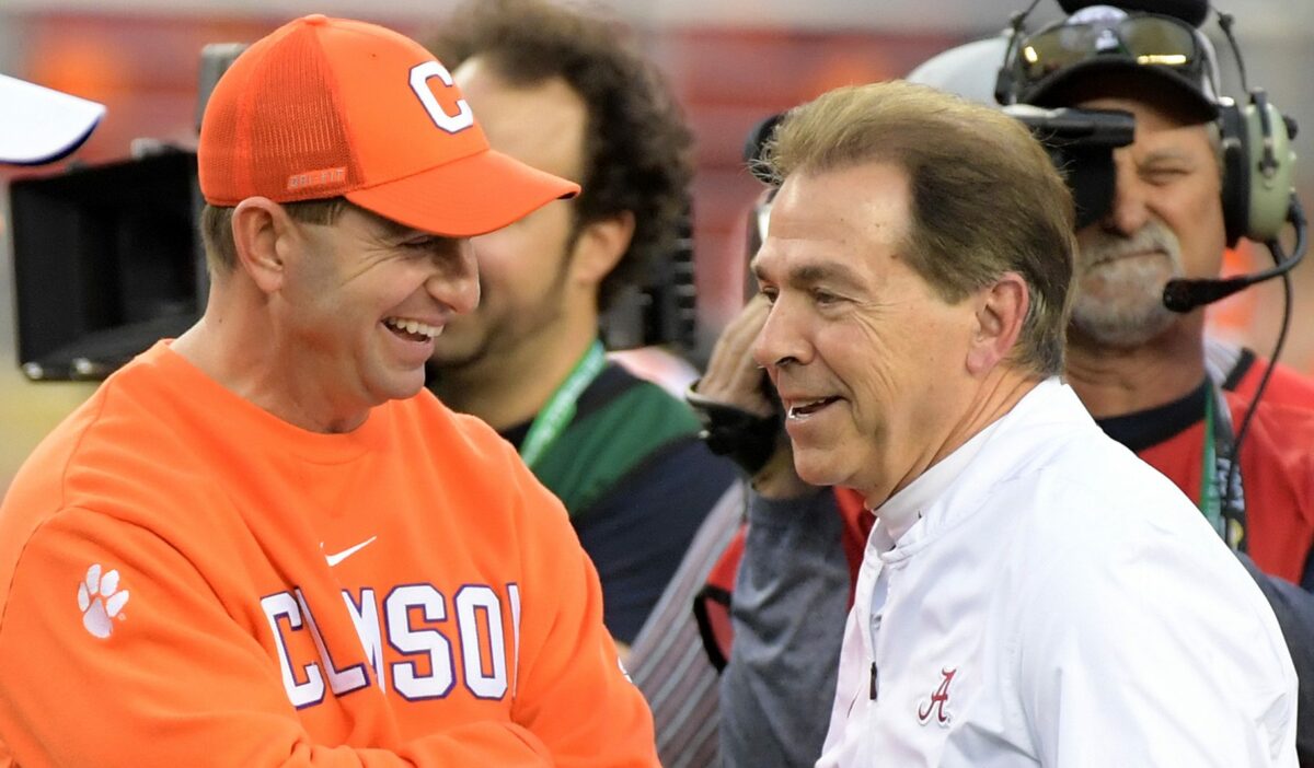 Nick Saban praises Dabo Swinney’s work at Clemson this season