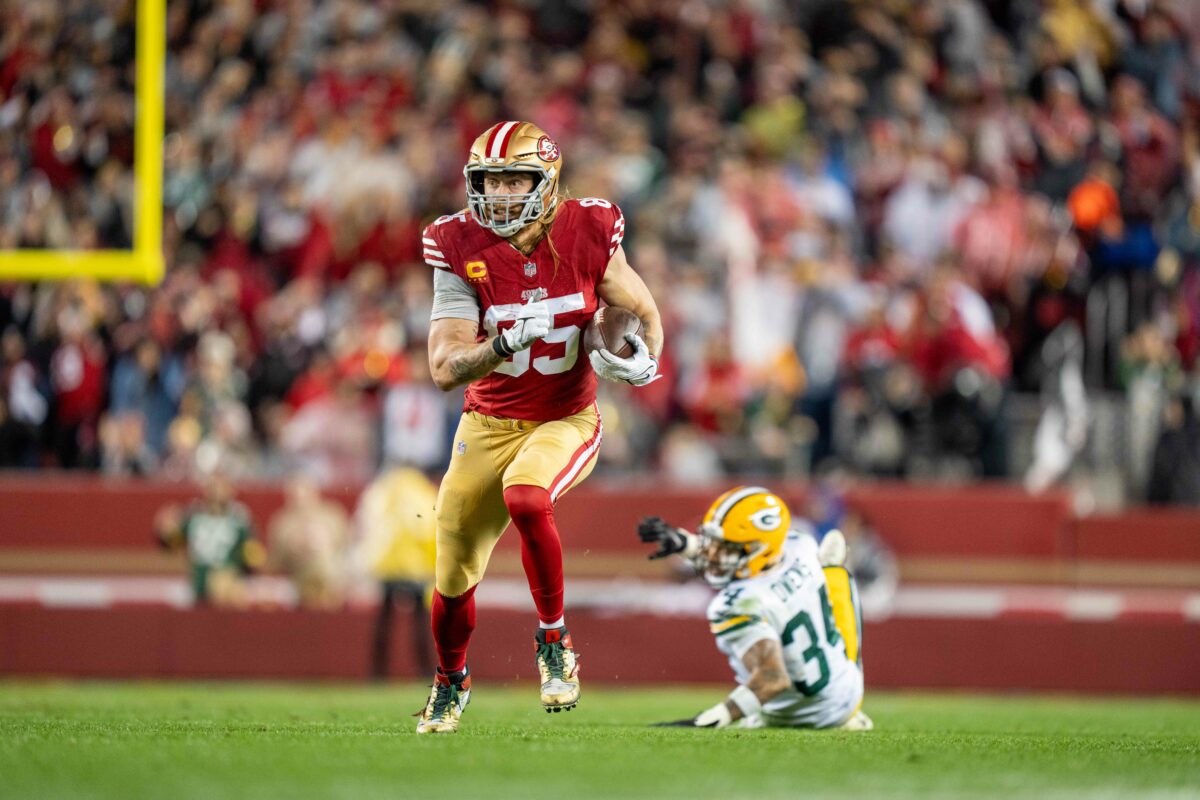 Brandon Allen finds George Kittle for TD to get 49ers on the board vs. Packers