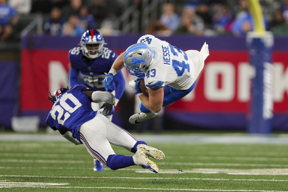 Lions release Parker Hesse, sign two to active roster