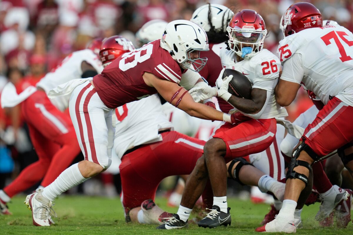 Oklahoma LB Danny Stutsman Pro Football Focus highest-graded run defender