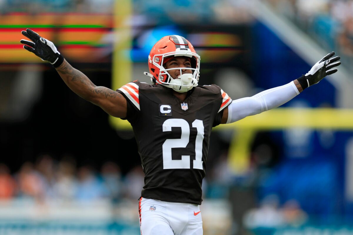 Denzel Ward collects another turnover with forced fumble vs. Saints