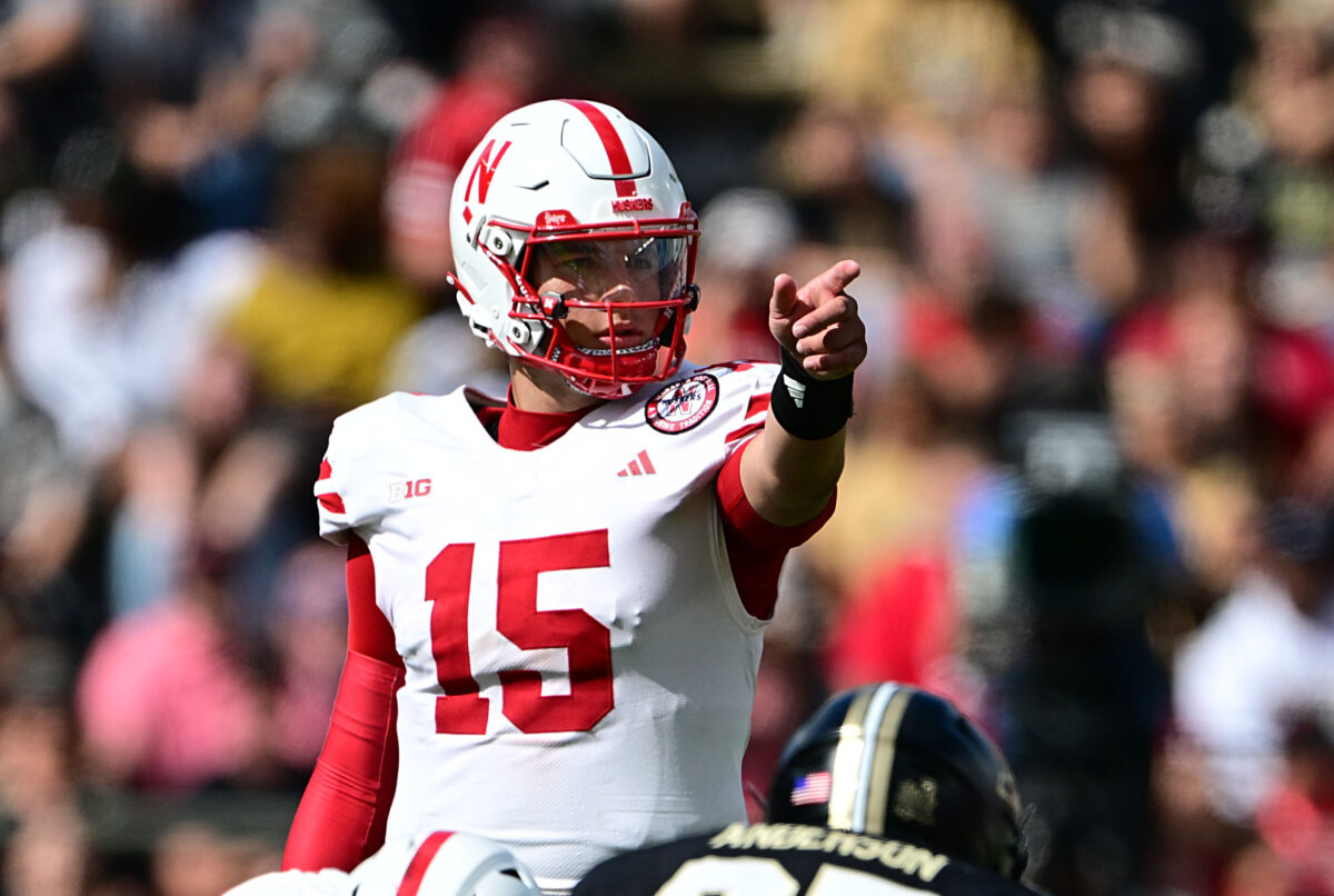 Is Dylan Raiola playing on today? Injury updates for the Husker quarterback