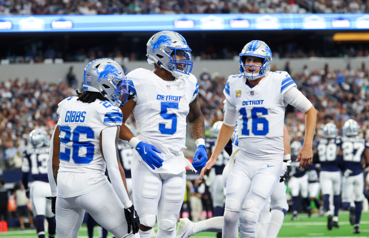 Lions set record for consecutive games with rushing touchdowns