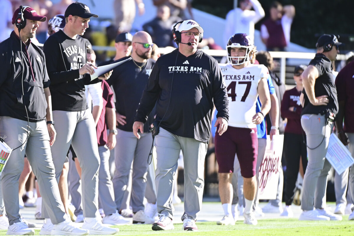 Despite his slip of the tongue, Texas A&M HC Mike Elko is focused on facing Auburn