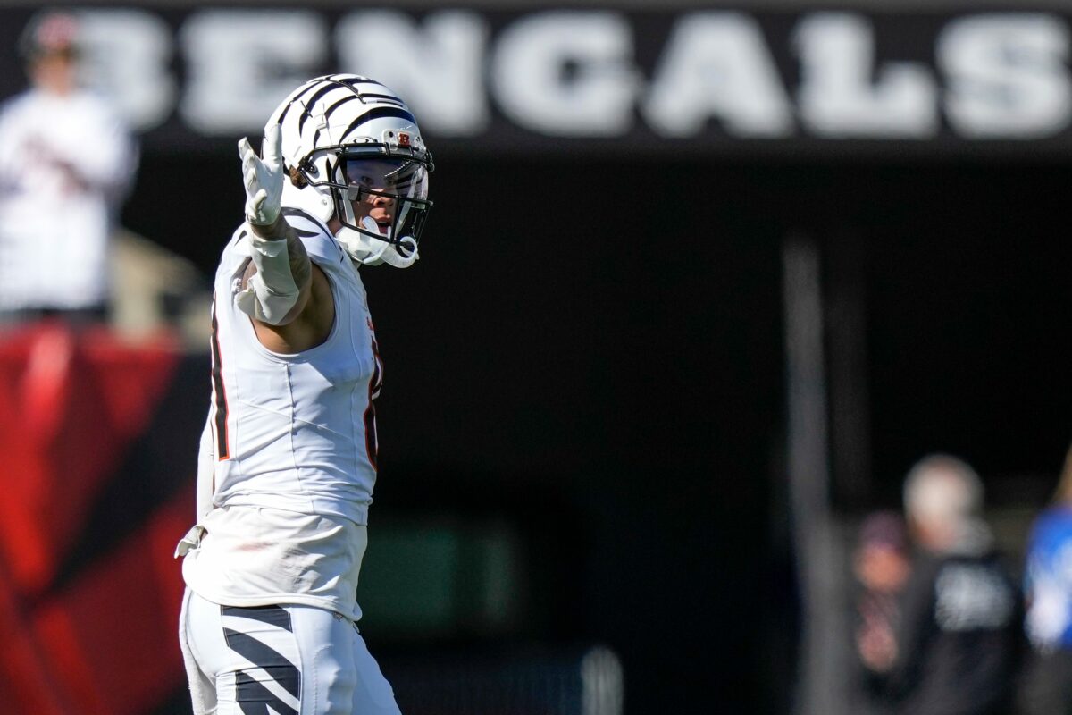 Benched Bengals WR Jermaine Burton arrives in pajamas