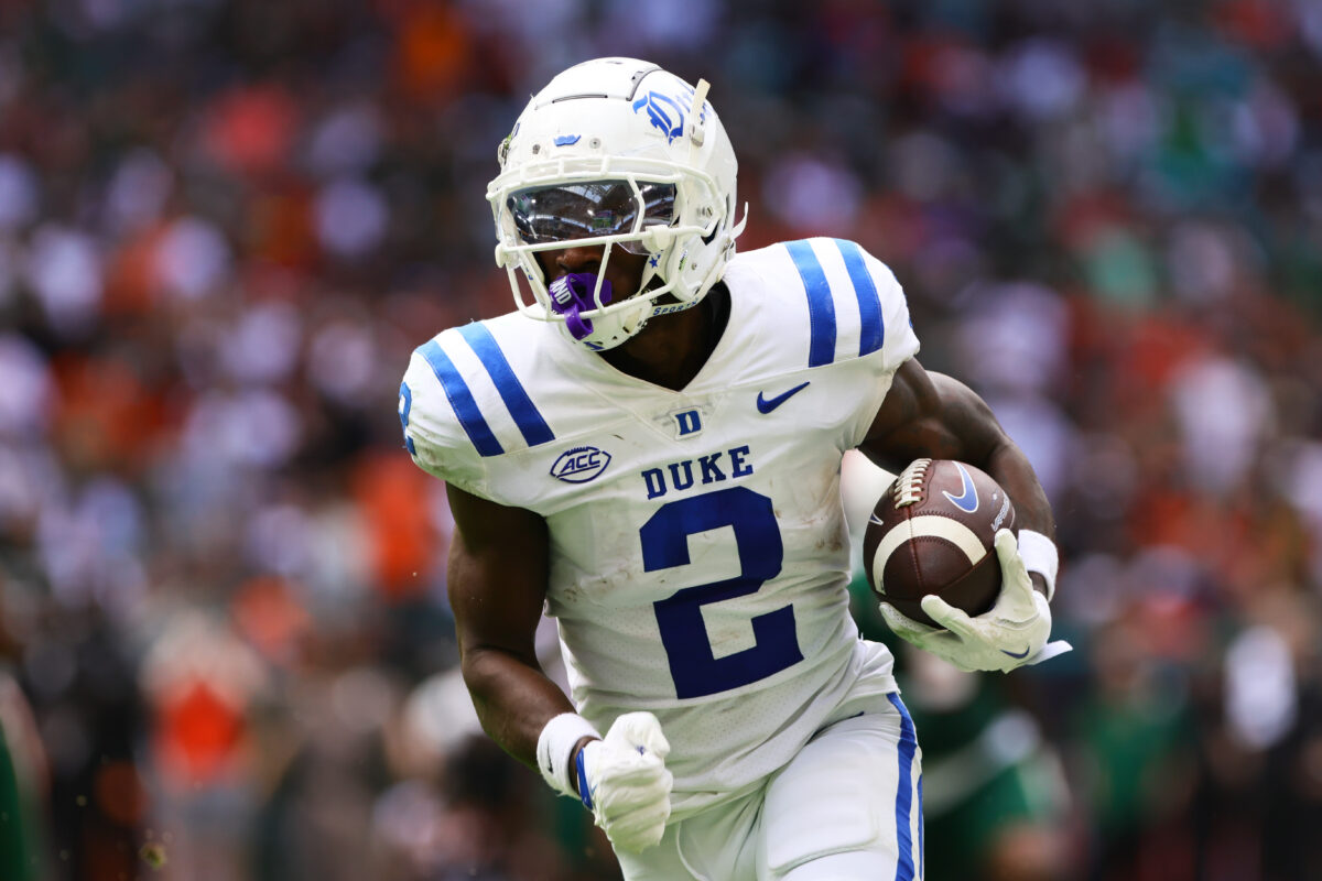 Duke receiver Sahmir Hagans makes Pro Football Focus ACC Team of the Week in Week 10